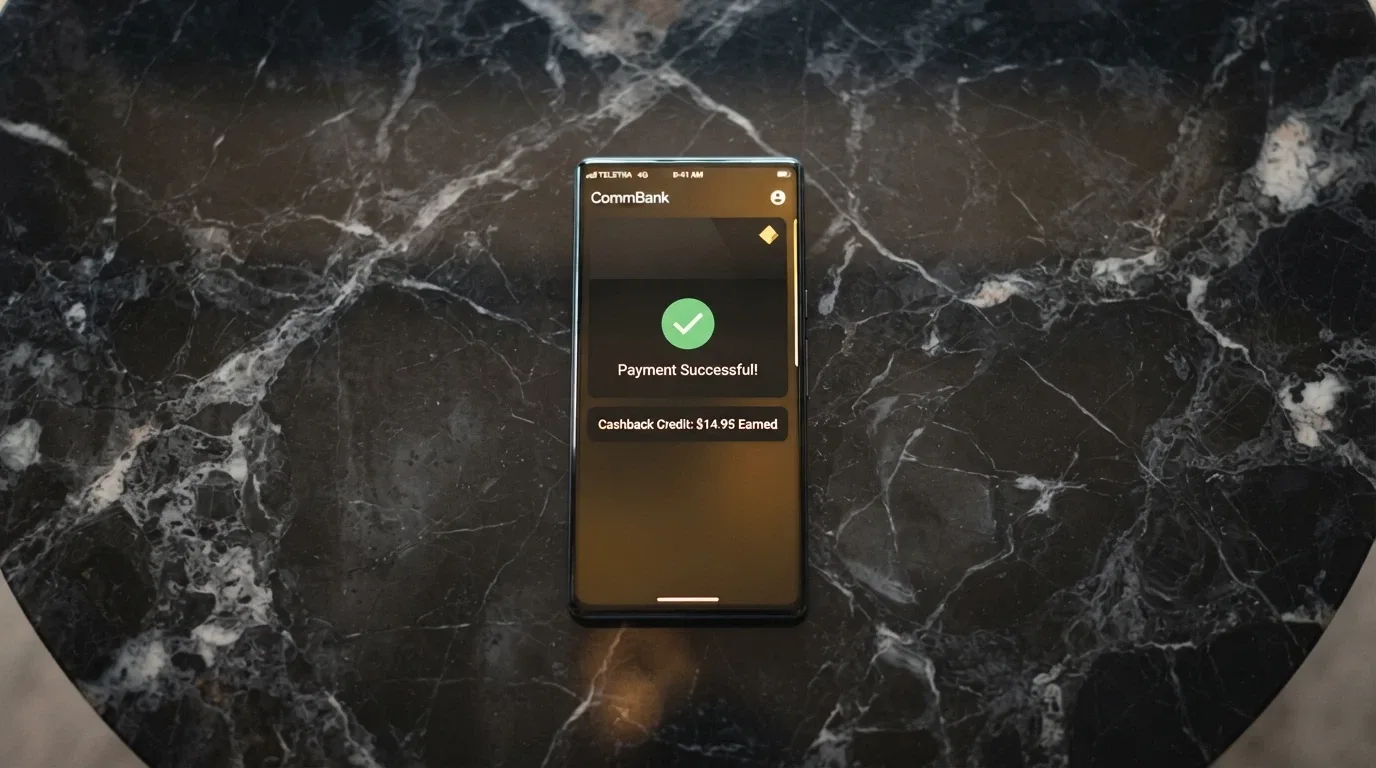 A digital wallet interface on a smartphone showing a Bitcoin deposit confirmation and a cashback credit notification at an online casino