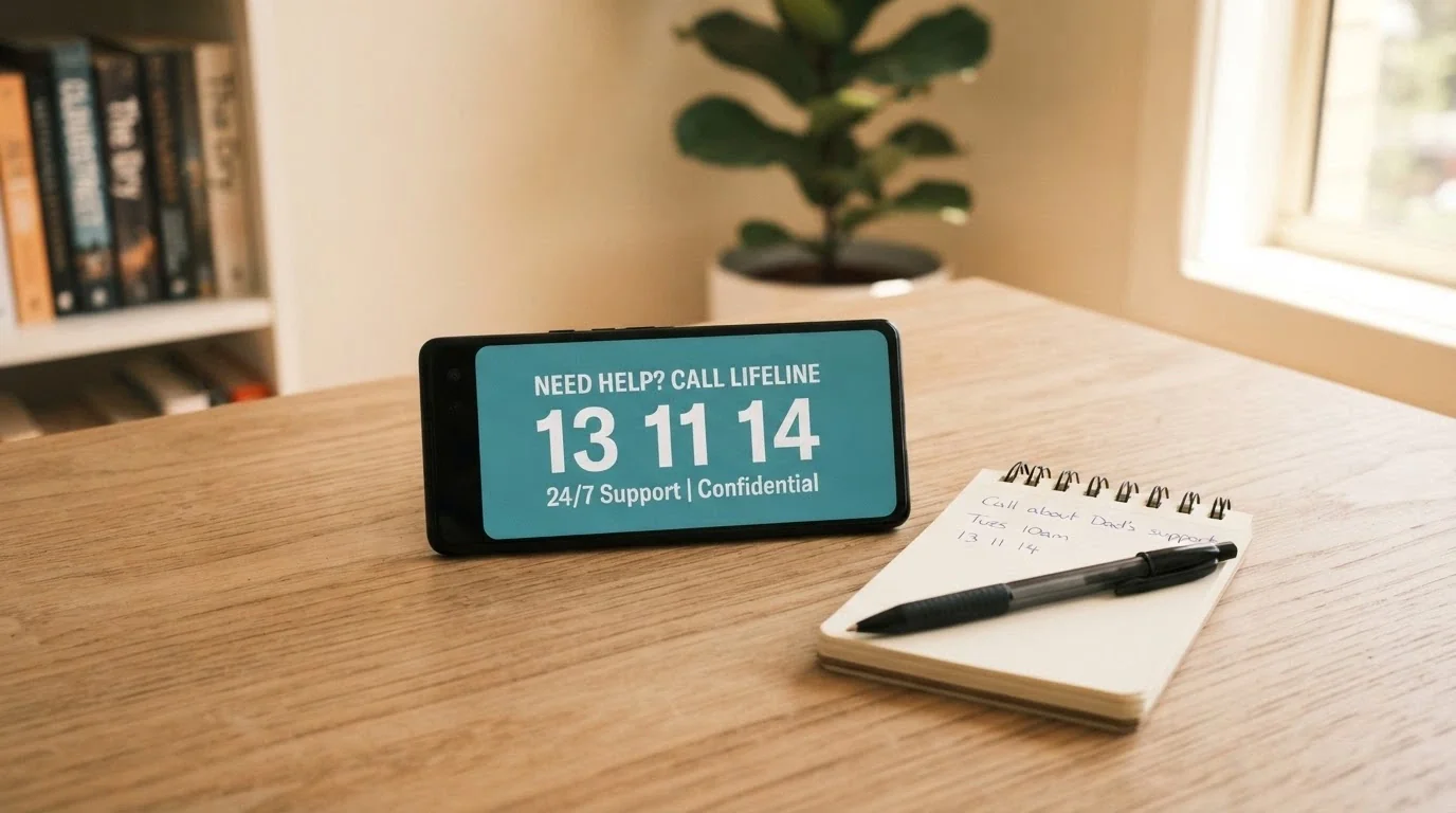 The National Gambling Helpline number 1800 858 858 displayed alongside the BetStop logo and Gambling Help Online branding