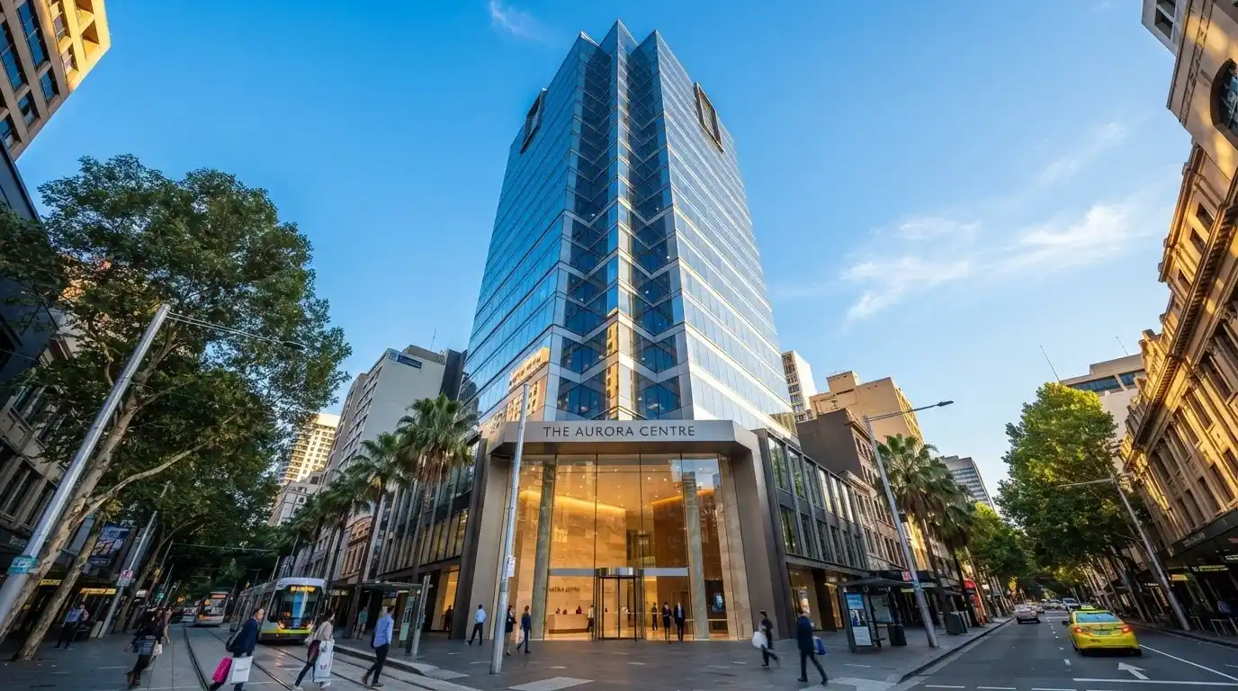 Aristocrat's corporate headquarters in Sydney, Australia, with the company logo visible